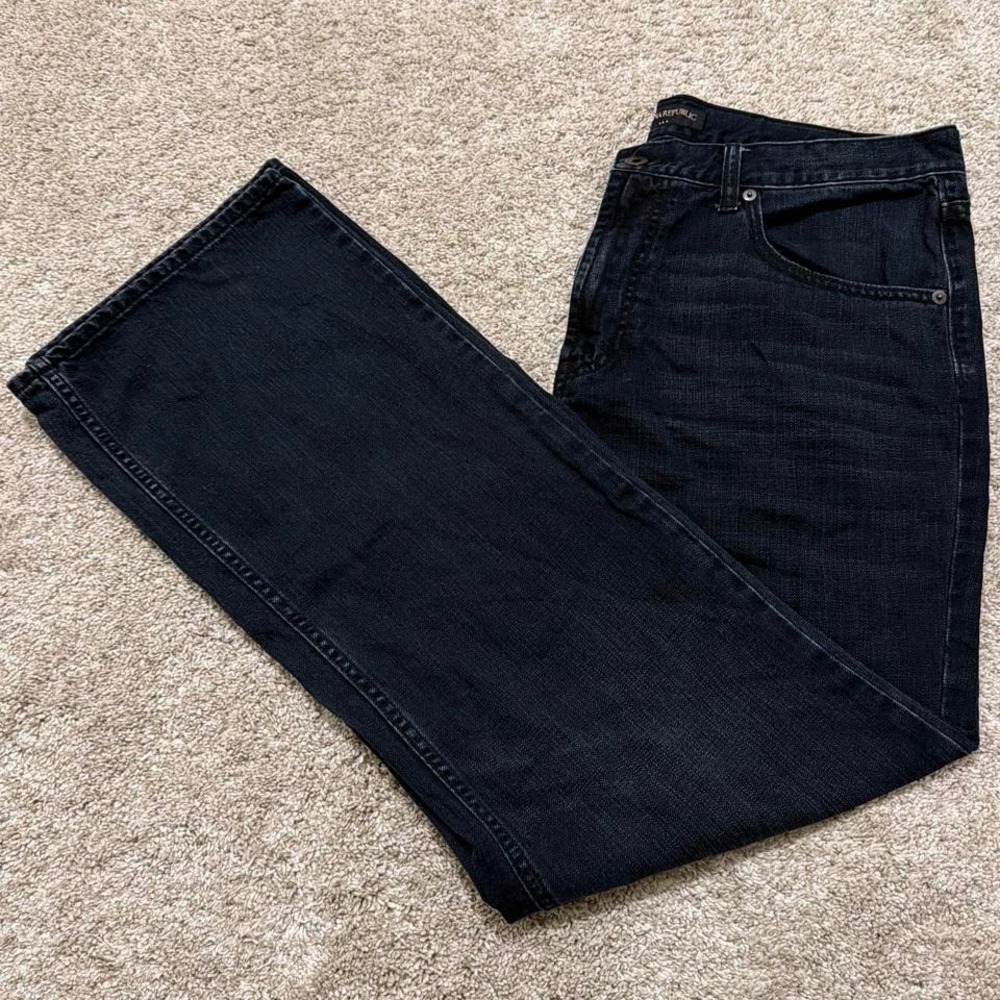 Y2K Vintage Banana Republic Bootcut Jeans | Dark Blue Wash | 36x32